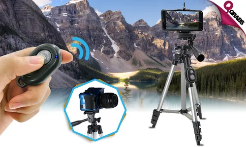 Mobile Phone & Camera Tripod with Remote Control!